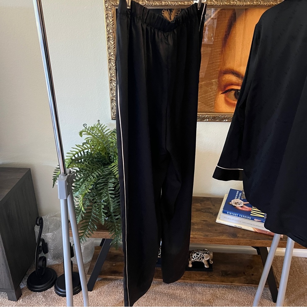 NWT Black Satin Pajama Set - Picture 9 of 9